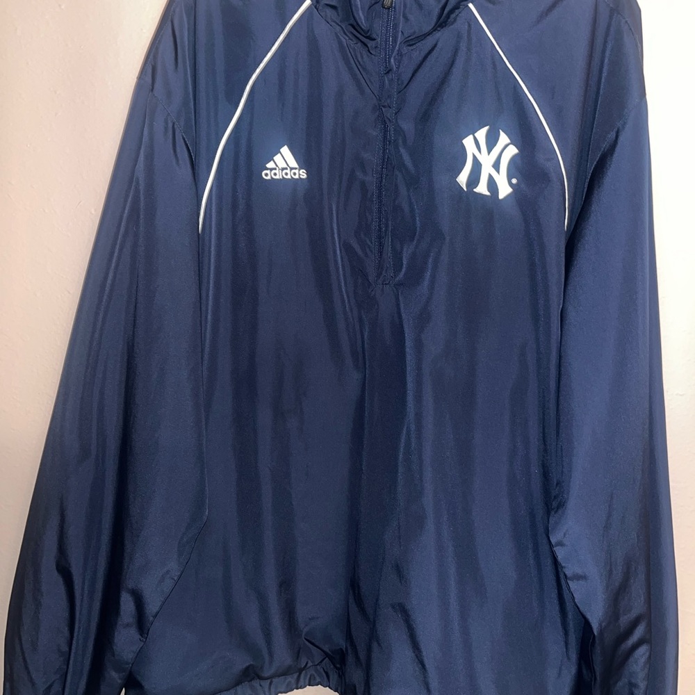 NY Yankees X Adidas Navy Blue Jacket